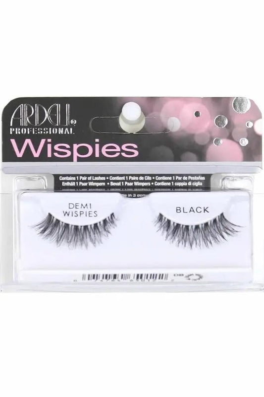 An image of a pair of wispy lashes in a box. The lash brand is Ardell
