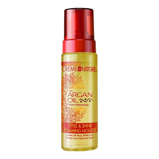 Image of the Argan Oil hairspray shown on a white background.