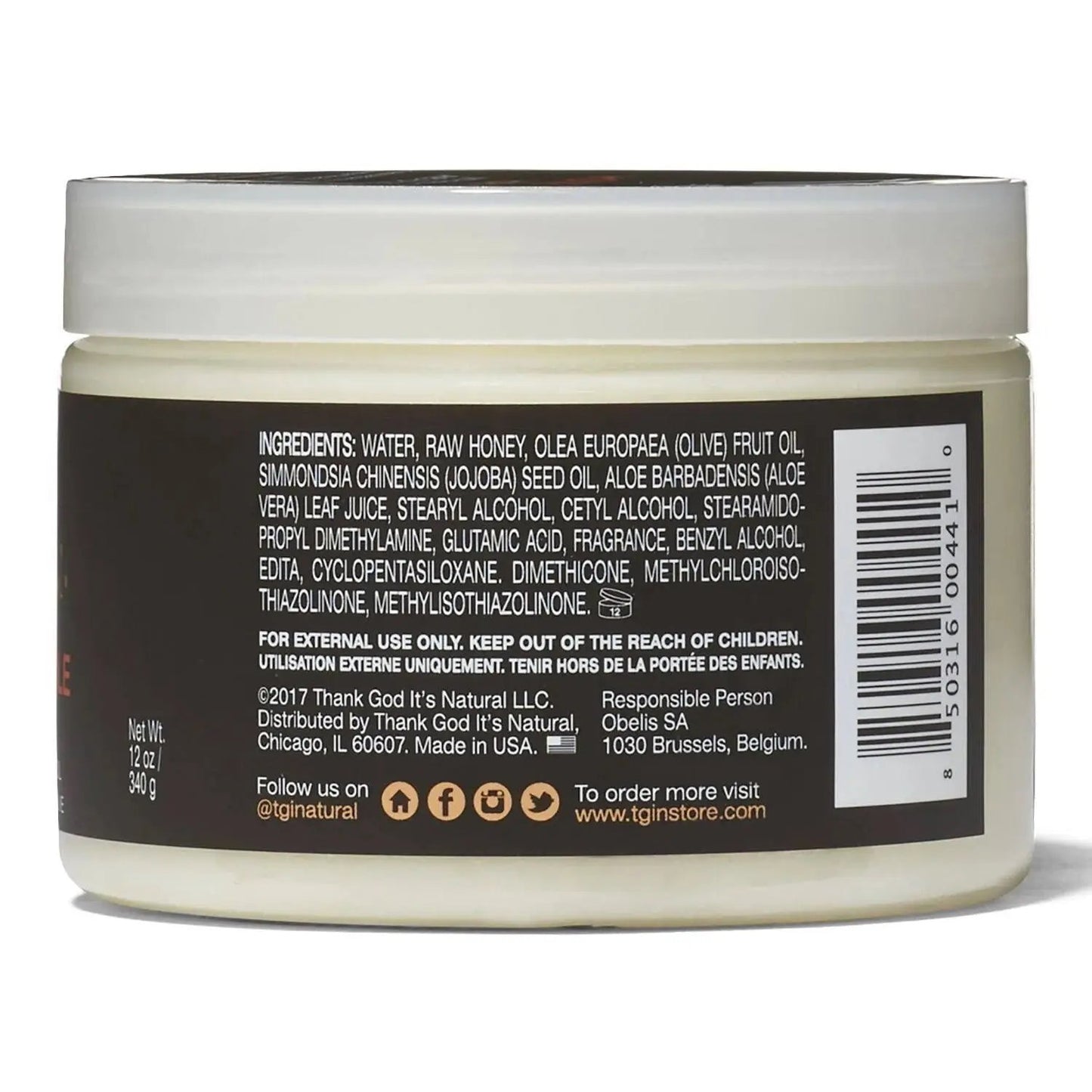 TGIN Honey Miracle Hair Mask (12oz)