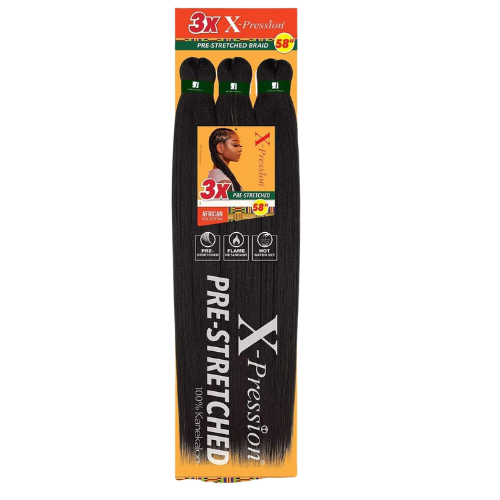 3X X-Pression Prestretched Braid 58"