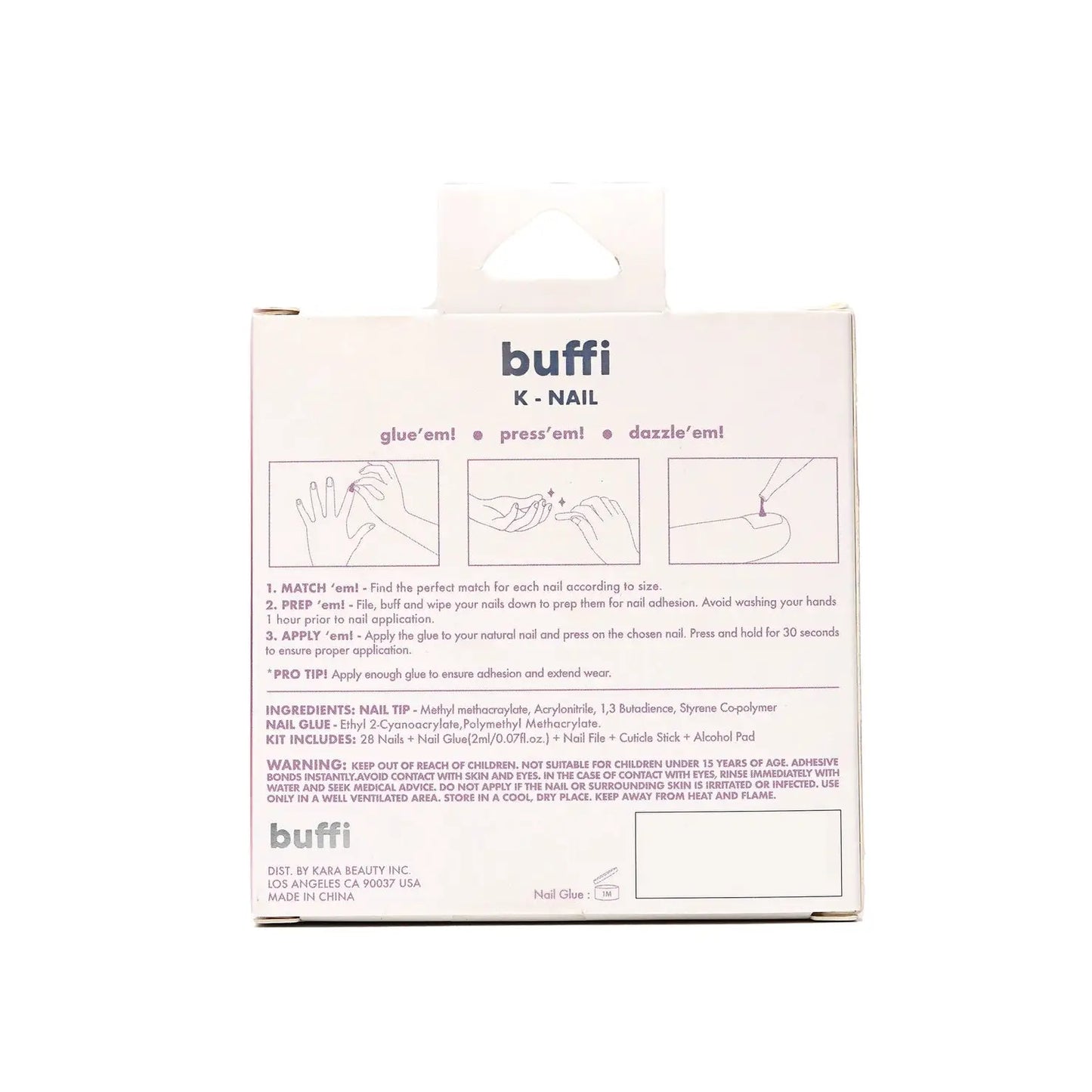 Buffi Press-On Nails - Flower Power